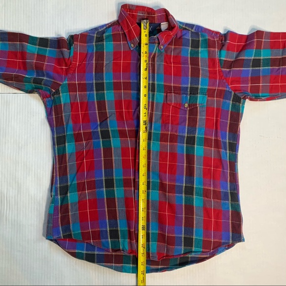 Vintage Woolrich Plaid Button Up Shirt - Picture 5 of 5